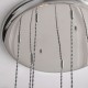 78897-001 Bright Nickel 7 Light Cluster Pendant with Clear Glass
