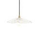 78835-001 Brushed Aged Brass Pendant with Decorative Glass