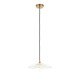 78835-001 Brushed Aged Brass Pendant with Decorative Glass
