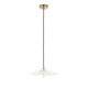 78835-001 Brushed Aged Brass Pendant with Decorative Glass
