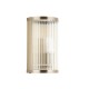 82959-001 Antique Brass Wall Lamp with Ribbed Glass & Diffuser IP44
