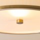 82973-001 Brushed Aged Brass Semi Flush with Ivory Shade