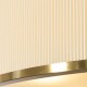 82975-001 Brushed Aged Brass 5 Light Pendant with Ivory Shade