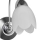 32-001 Satin Chrome Wall Lamp with Opal Glass