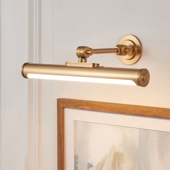 83014-001 Warm Brass USB Rechargeable Picture Light