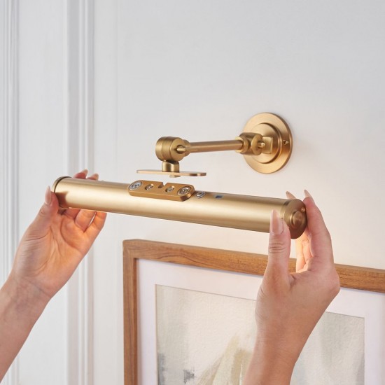 83014-001 Warm Brass USB Rechargeable Picture Light