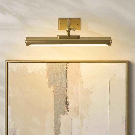 83015-001 Warm Brass USB Rechargeable Picture Light