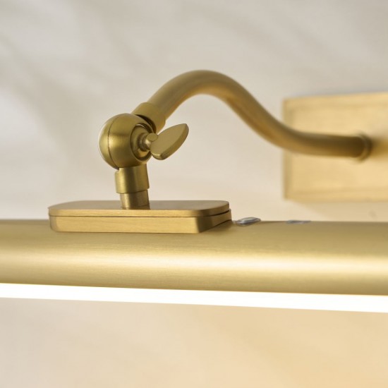 83015-001 Warm Brass USB Rechargeable Picture Light