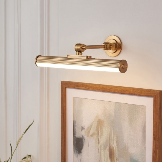 83016-001 Warm Brass USB Rechargeable Picture Light