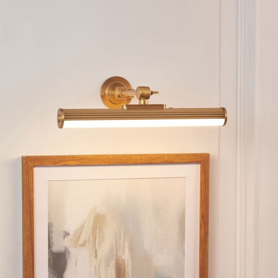 83016-001 Warm Brass USB Rechargeable Picture Light