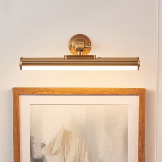 83016-001 Warm Brass USB Rechargeable Picture Light