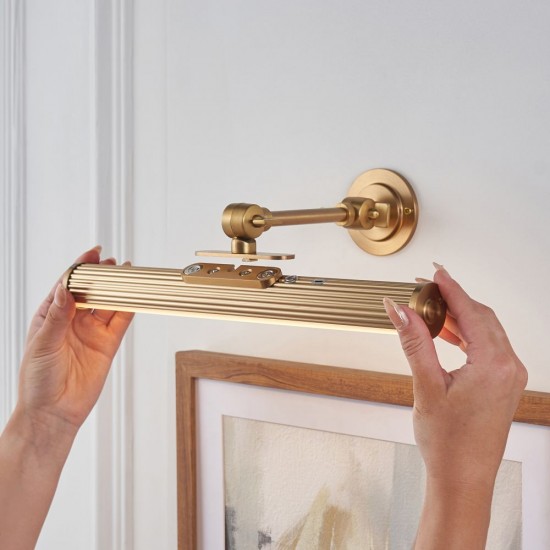 83016-001 Warm Brass USB Rechargeable Picture Light