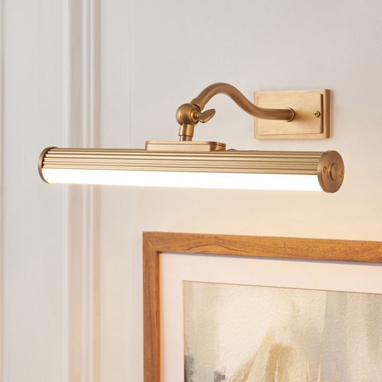 83017-001 Warm Brass USB Rechargeable Picture Light