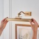 83017-001 Warm Brass USB Rechargeable Picture Light