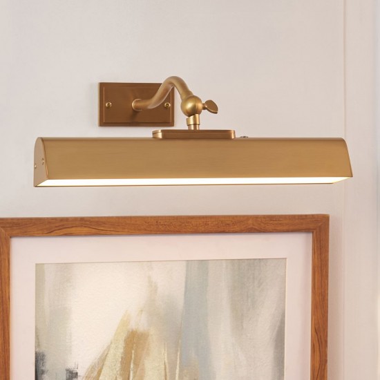 83019-001 Warm Brass USB Rechargeable Picture Light