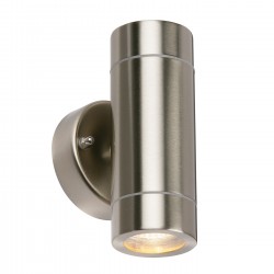21740-001 Brushed Stainless Steel Up & Down Wall Lamp
