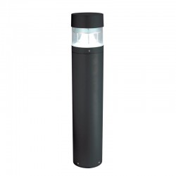 21743-001 Textured Black Bollard with Clear Diffuser 21743-001 Textured Black Bollard with Clear Diffuser