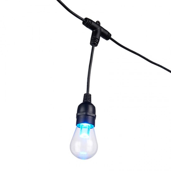 22114-001 Outdoor Black Cable with 12 Smart Lights RGB