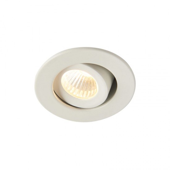 22161-001 LED 3000K Micro White Recessed Tilt Downlight