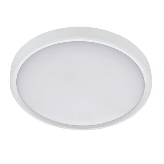 22198-001 LED Bathroom White Flush 12W