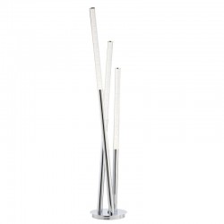 50963-001 Chrome LED Floor Lamp with Clear Rods