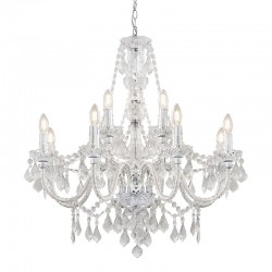 64812-001 Chrome 12 light Chandelier with Clear Acrylic 64812-001 Chrome 12 light Chandelier with Clear Acrylic