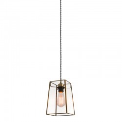 31679-001 - Shade Only - Antique Brass Shade with Glass for Pendant 31679-001 - Shade Only - Antique Brass Shade with Glass for Pendant
