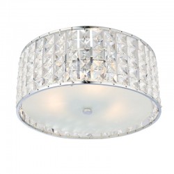 31787-001 Crystal 3 Light Flush with Frosted Glass Diffuser 31787-001 Crystal 3 Light Flush with Frosted Glass Diffuser