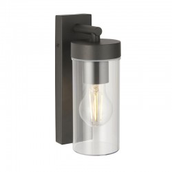 31834-001 Anthracite Grey Wall Lamp with Clear Diffuser 31834-001 Anthracite Grey Wall Lamp with Clear Diffuser