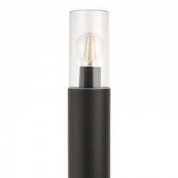 31835-001 Anthracite Grey Bollard with Clear Diffuser