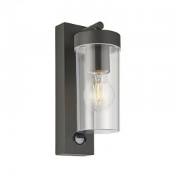 31846-001 Anthracite Grey PIR Wall Lamp with Clear Diffuser 31846-001 Anthracite Grey PIR Wall Lamp with Clear Diffuser