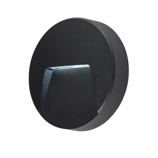 31884-001 Outdoor LED Black & Clear CCT Wall Lamp