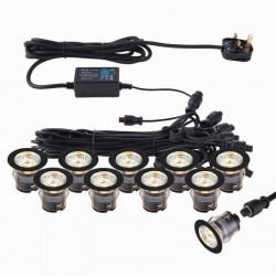 31905-001 Set of 10 Decking Lights ∅3.5 cm CCT 3000K/4000K 31905-001 Set of 10 Decking Lights ∅3.5 cm CCT 3000K/4000K