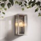 50766-001 Brushed Stainless Steel Lantern Wall Lamp