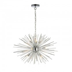 50857-001 Polished Chome 9 Light Sputnik Pendant