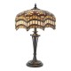 51021-001 Tiffany Glass & Dark Bronze Table Lamp
