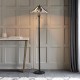 51261-001 Tiffany Glass & Black Floor Lamp