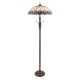 51270-001 Tiffany Glass & Dark Bronze Floor Lamp
