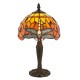 51322-001 Tiffany Glass & Dark Bronze Mini Table Lamp
