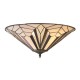 51331-001 Tiffany Glass & Dark Bronze Flush
