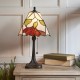 51570-001 Tiffany Glass & Dark Bronze Table Lamp