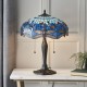 51582-001 Tiffany Glass & Dark Bronze Table Lamp