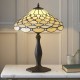 51602-001 Tiffany Glass & Dark Bronze Table Lamp
