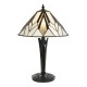 51758-001 Tiffany Glass & Black Table Lamp