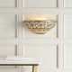 51891-001 Tiffany Glass & Black Wall Lamp