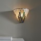 51893-001 Tiffany Glass & Matt Black Wall Lamp