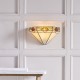 51913-001 Tiffany Glass & Black Wall Lamp