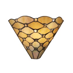 51914-001 Tiffany Glass & Black Wall Lamp 51914-001 Tiffany Glass & Black Wall Lamp