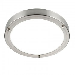 31558-001 Satin Nickel LED Flush with White Glass 31558-001 Satin Nickel LED Flush with White Glass