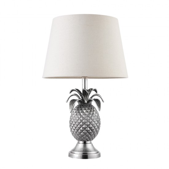 19036 001 Pineapple Table Lamp Bright, Silver Pineapple Table Lamp Base